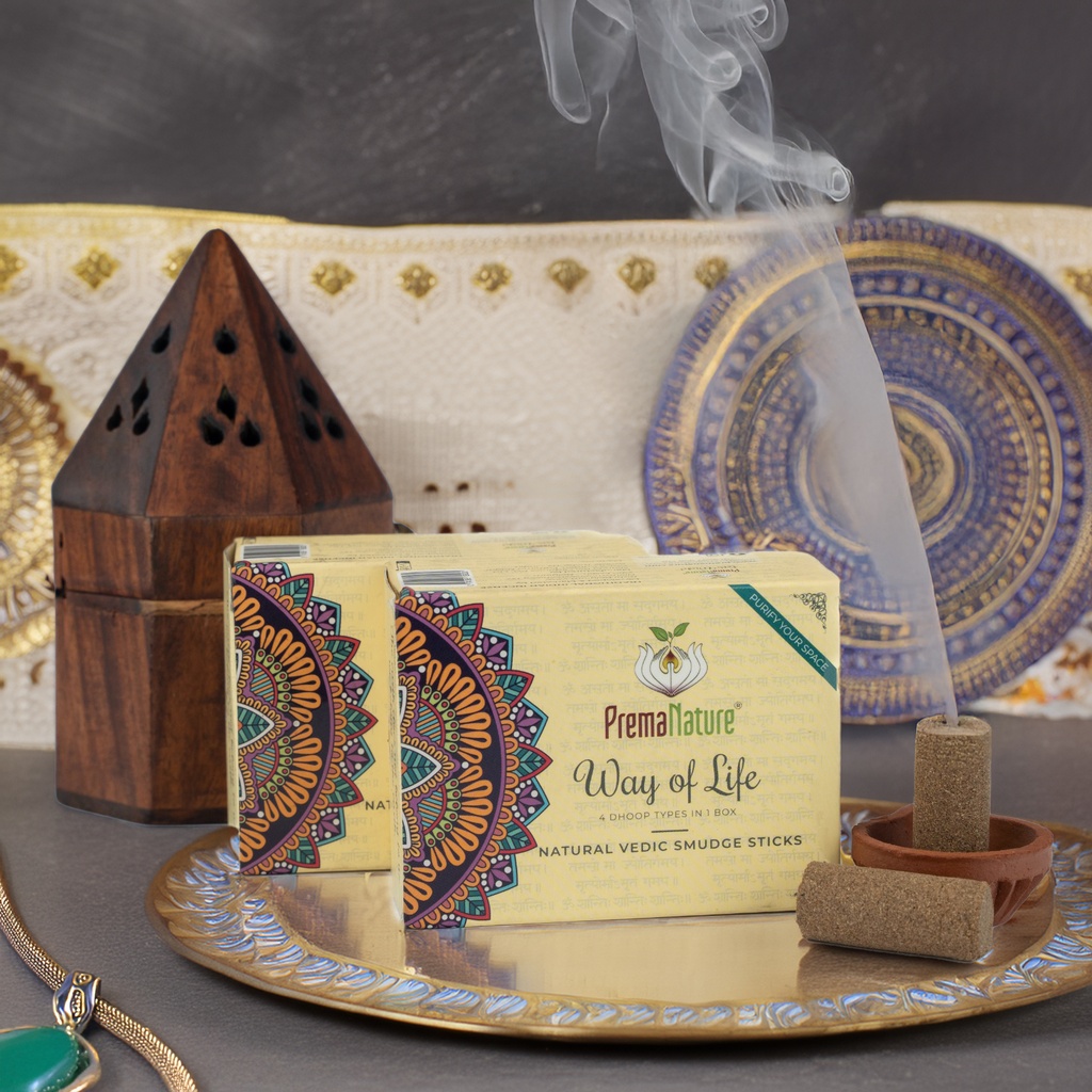 Way of Life dhoop (Oudh, Santal, Patchouli, Vétiver, Ylang Ylang et Cannelle)