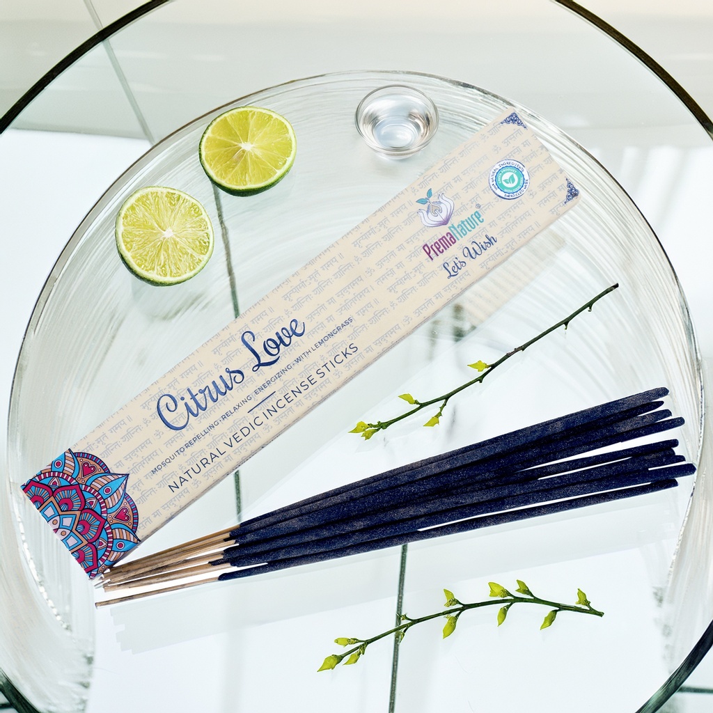 Citrus Love incense (Lemongrass - 12 pcs) 